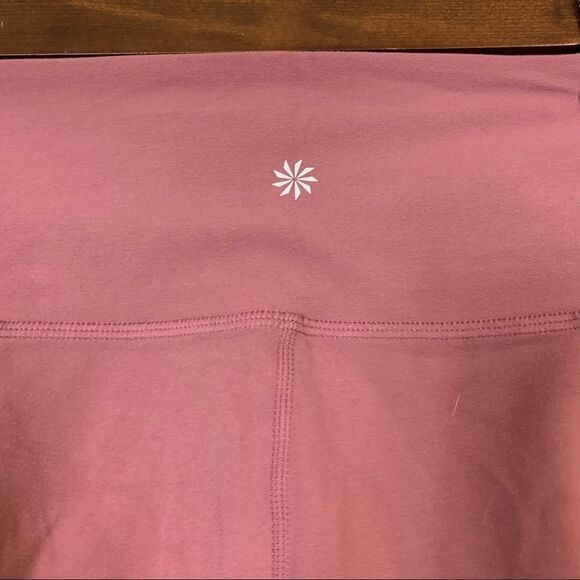 Athleta Salutation Pocket Tight Legging XXS Side Pockets Mesh Mauve - Picture 10 of 16